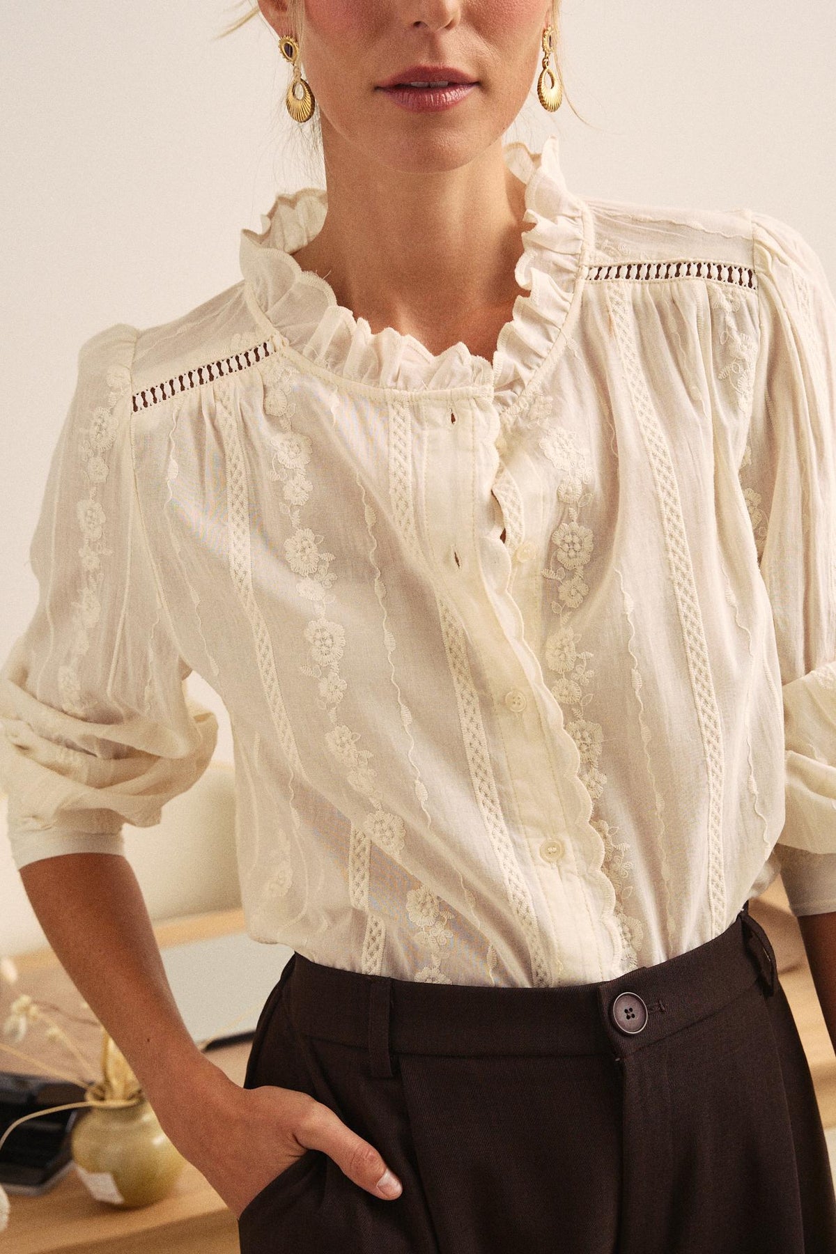 Camisa Bordado Solmira