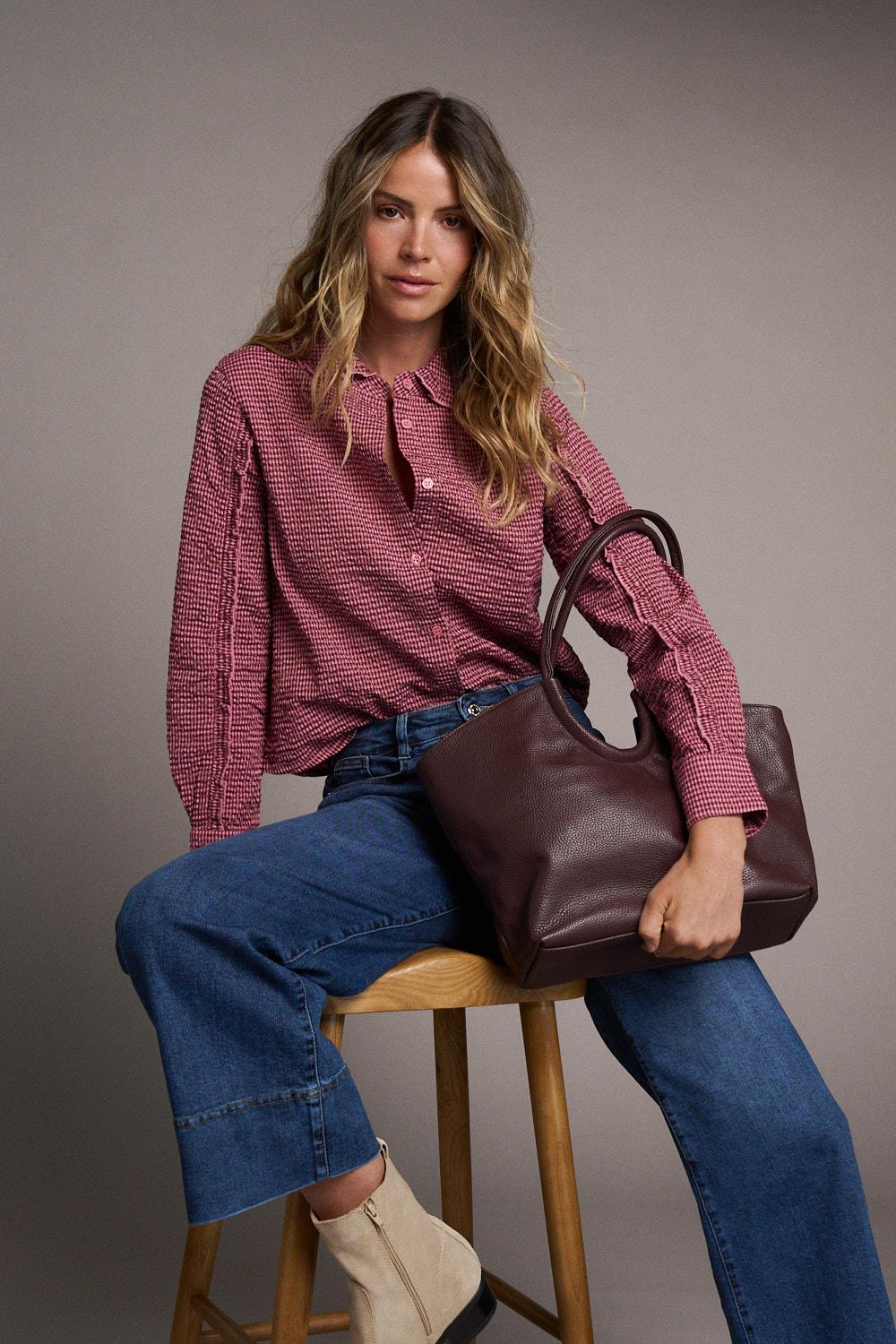 Blusa Cuadros Mónica
