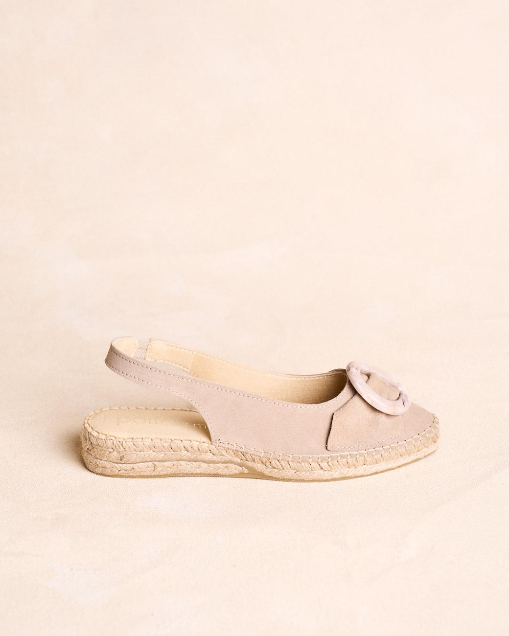 Espadrille en cuir velours Savonna