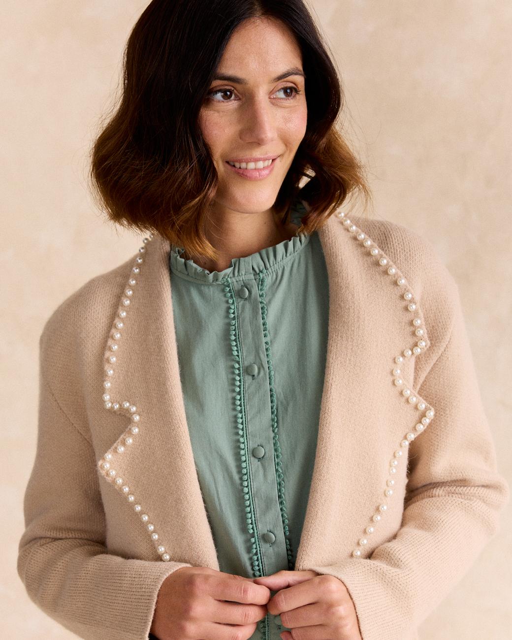 Manteau Perles Lurdes