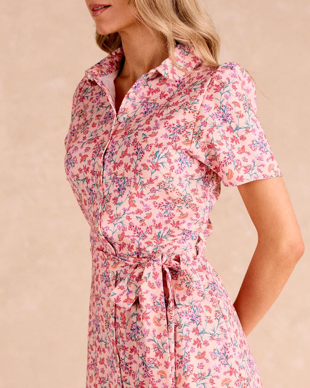 Robe courte à fleurs Lala