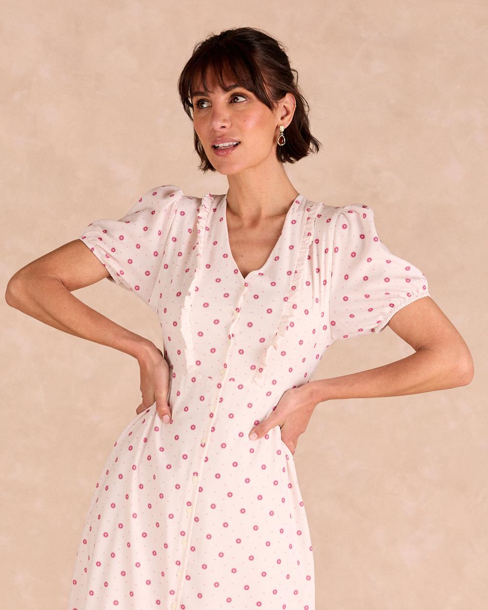 Vestido Largo Flores Eliora