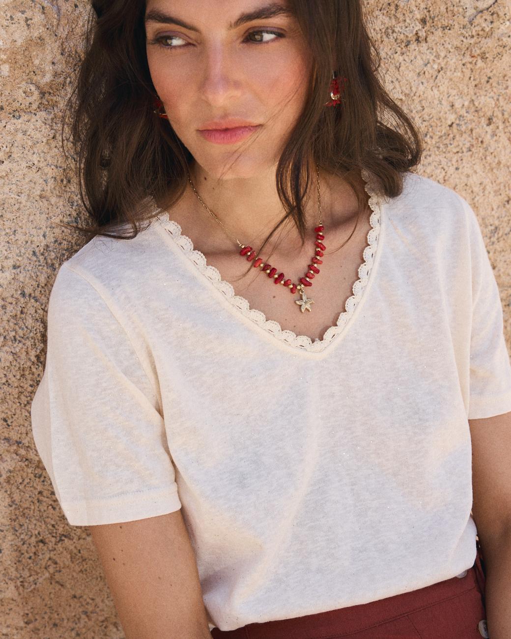 Camiseta Crochet Mila