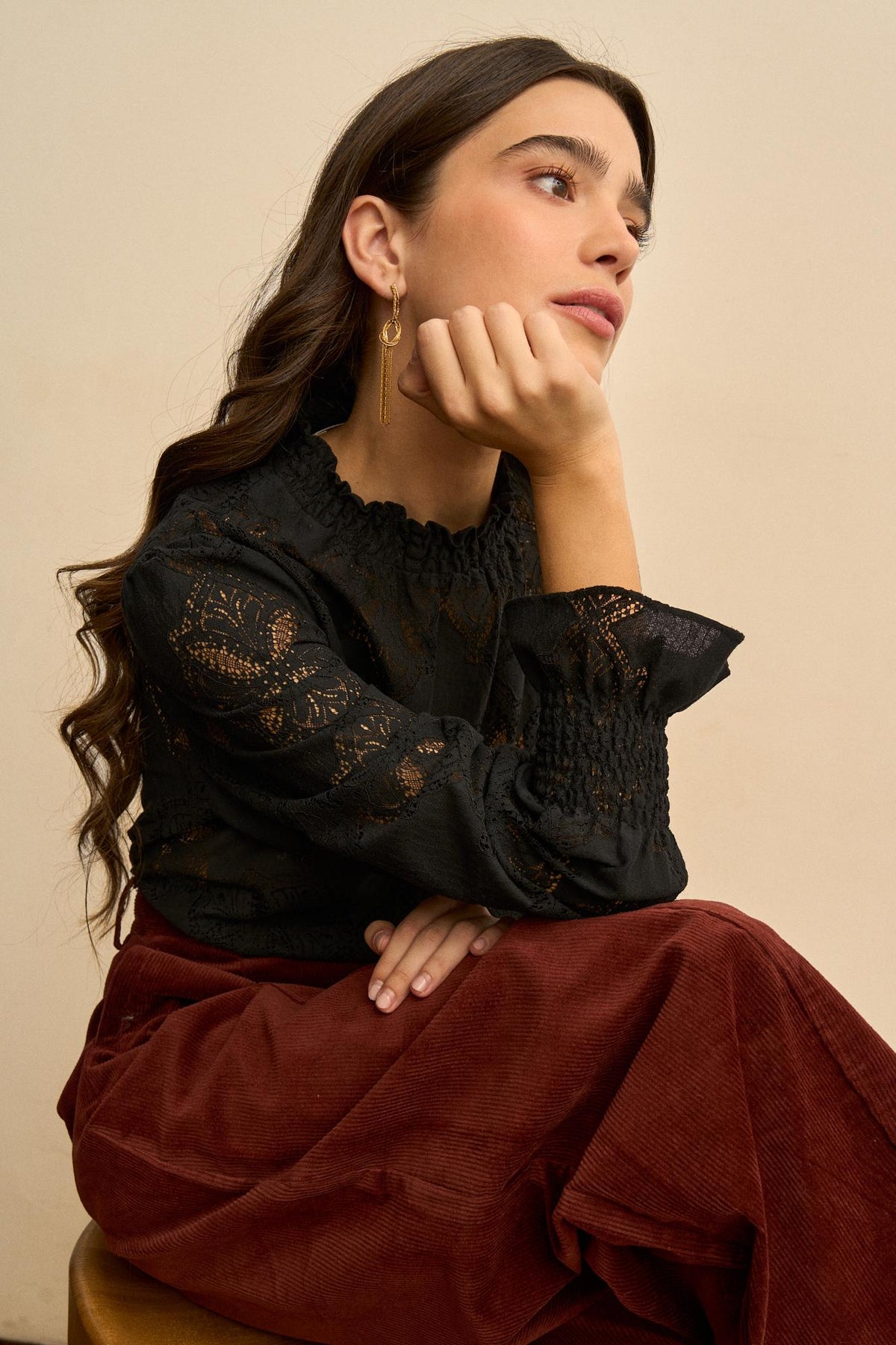 Blusa Encaje Floral Eudora