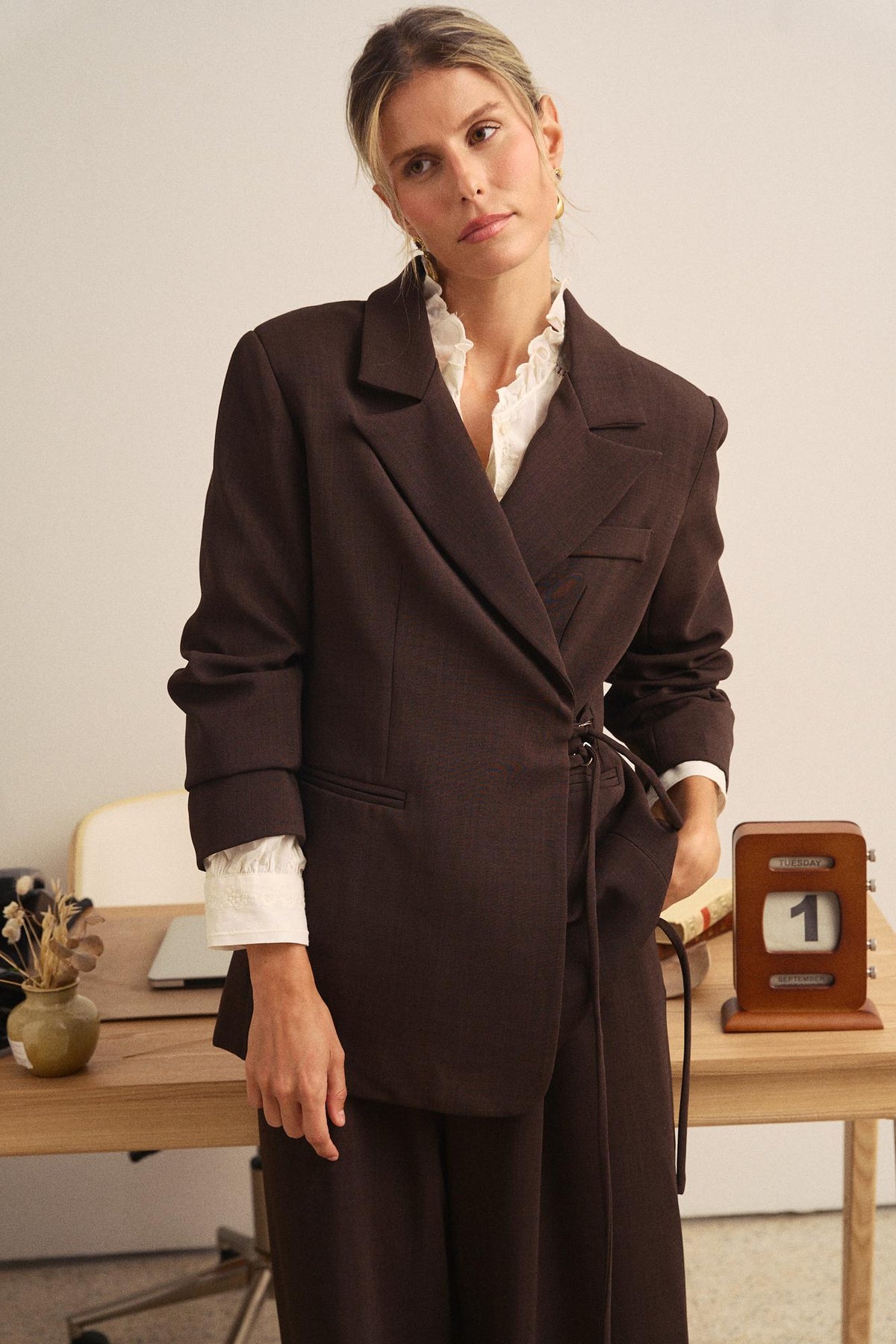 Astrea Double-Breasted Blazer