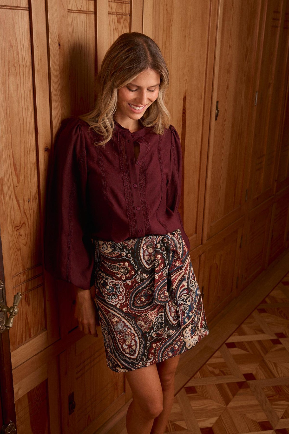 Falda paisley pepa