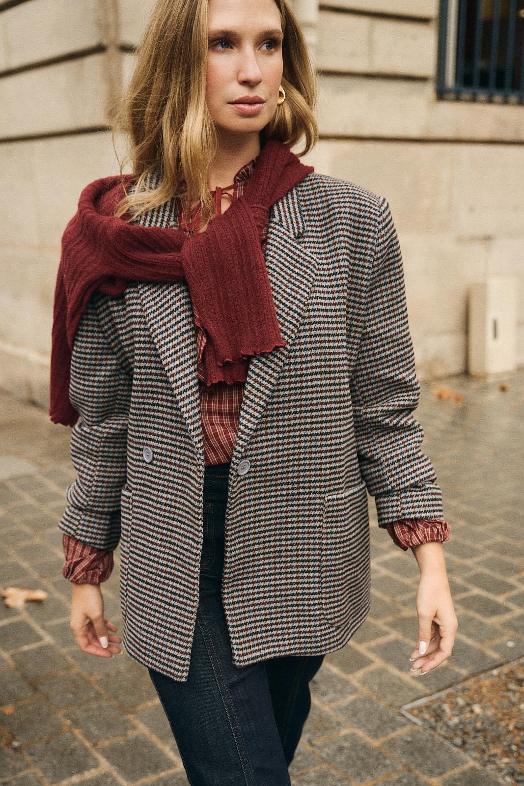 Manteau en drap Solaine