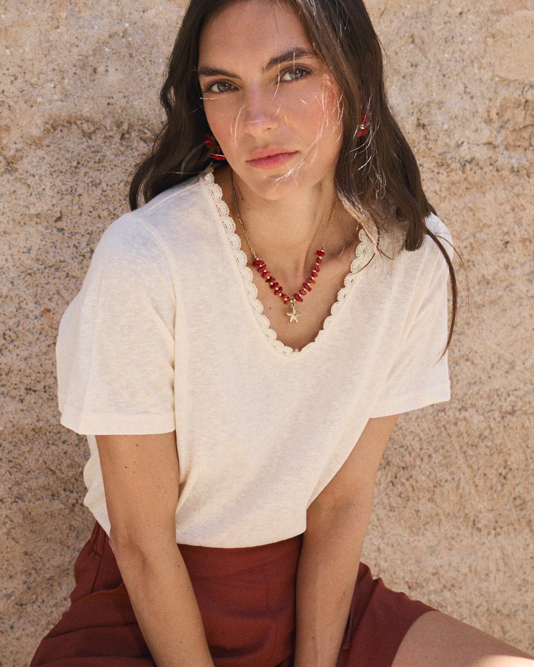 Camiseta Crochet Mila