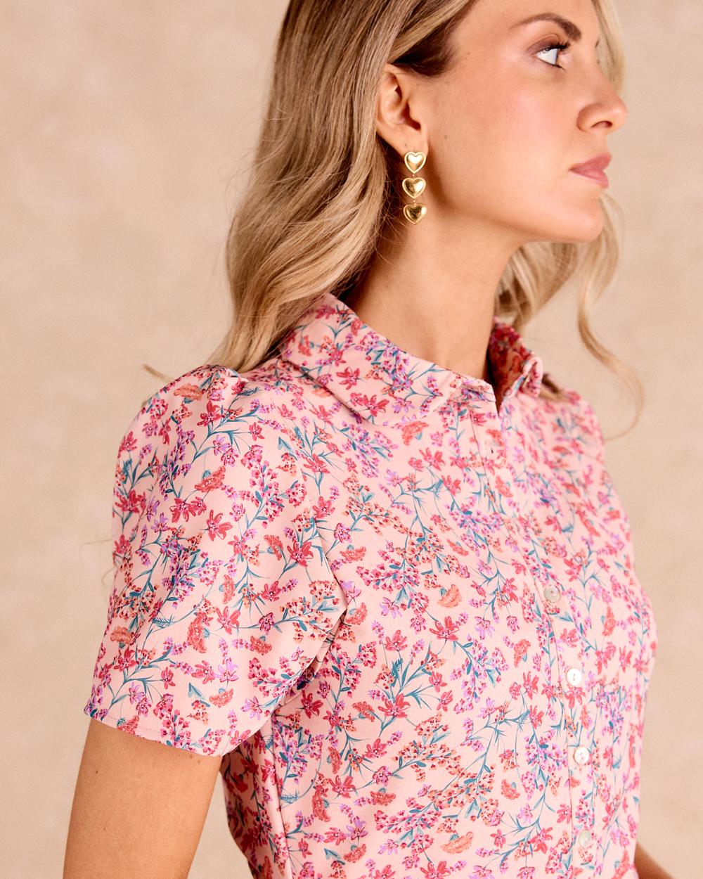 Robe courte à fleurs Lala