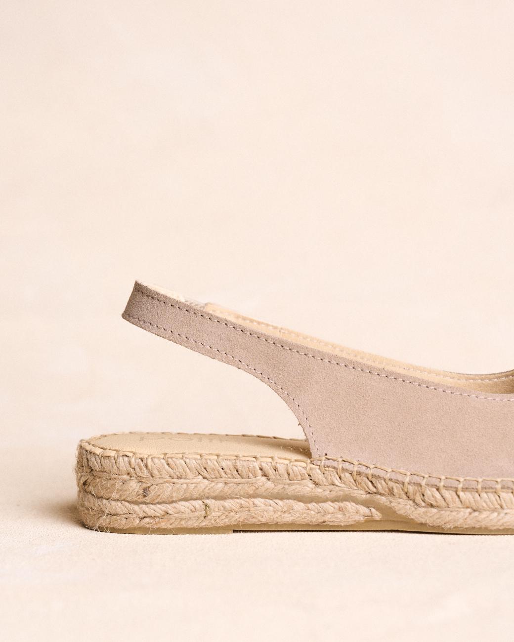 Espadrille en cuir velours Savonna