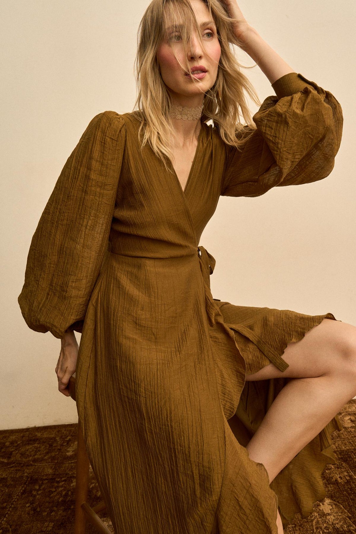 Robe à encolure basse Silvia