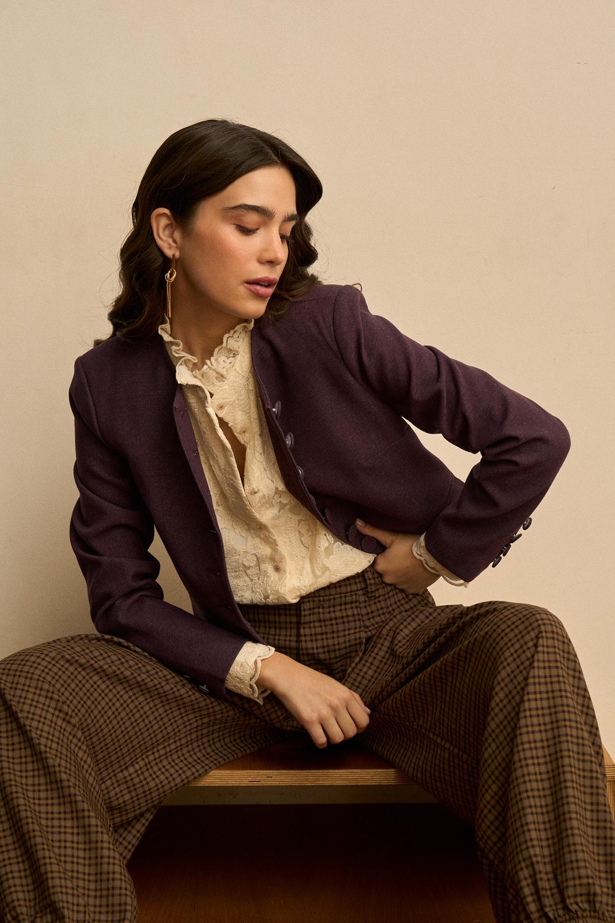 Esmée Round-Neck Jacket