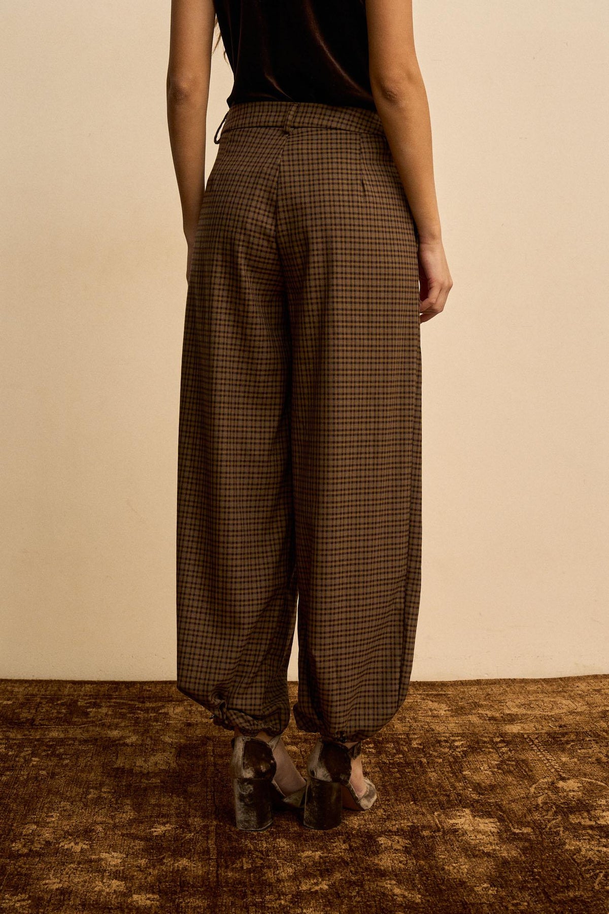 Casilda Check print Pants