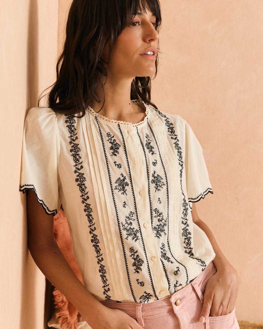 Chemise brodée Rubina