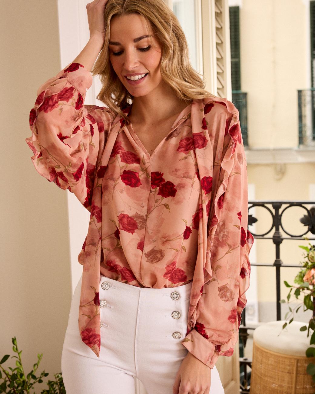 Blouse à nœud Sabrina