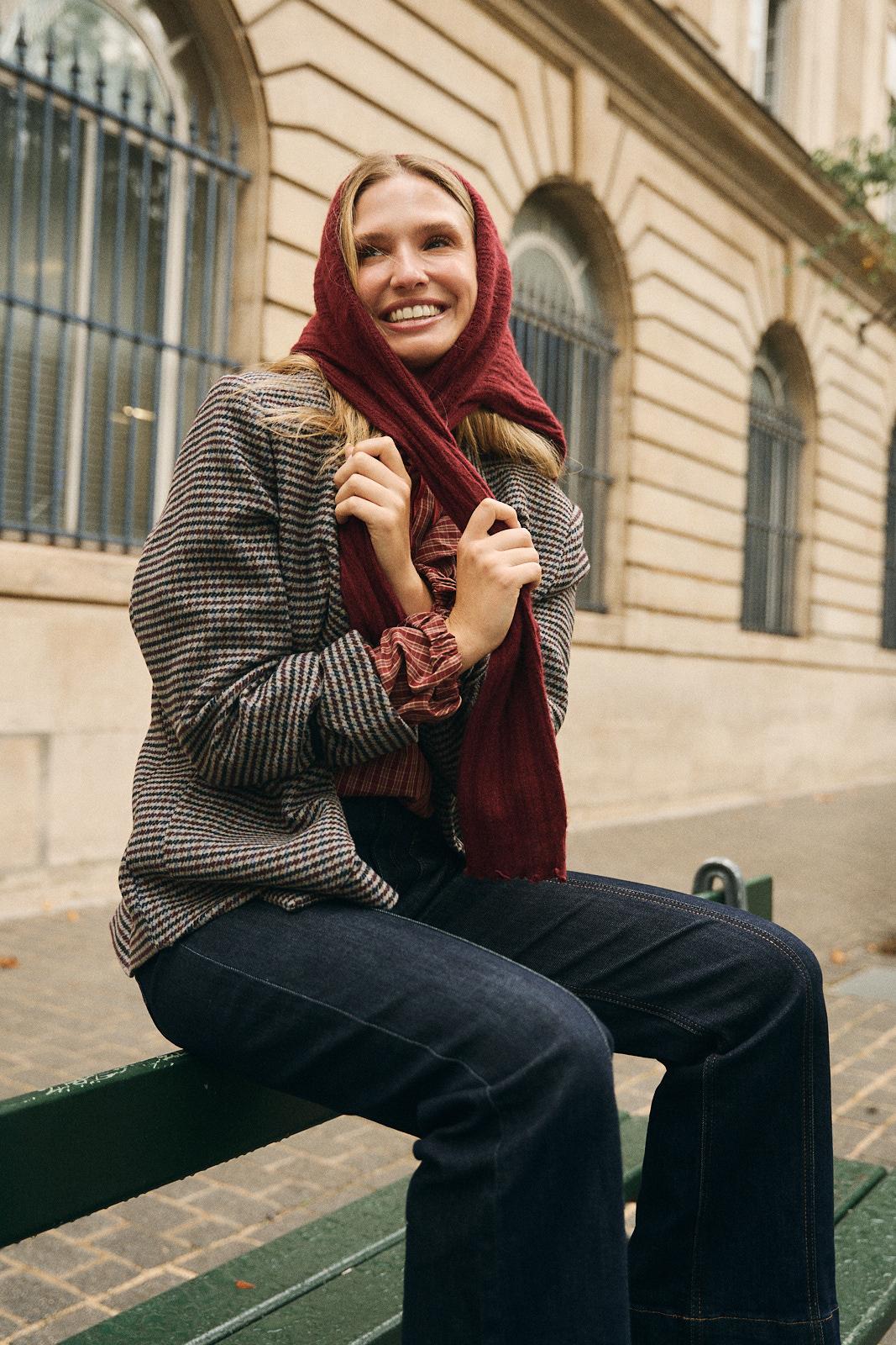 Manteau en drap Solaine