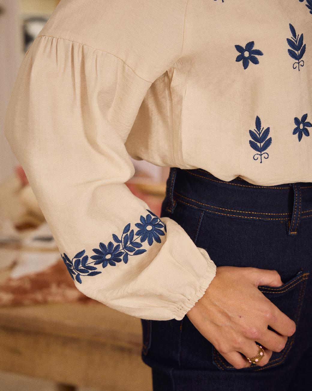 Blouse brodée Alexandra