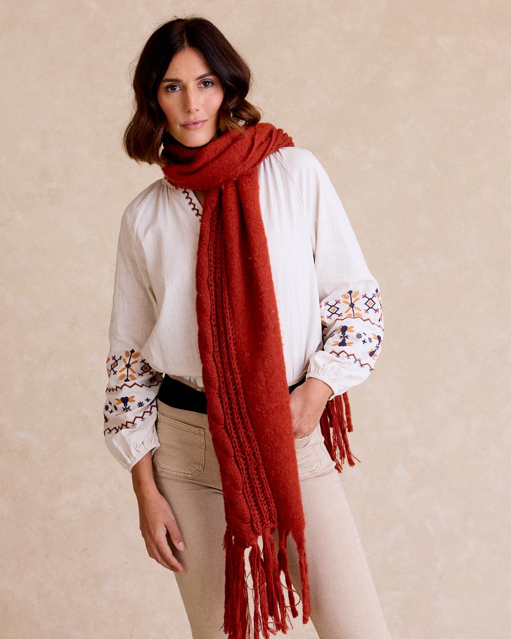 Cable Knit Scarf Cambrai