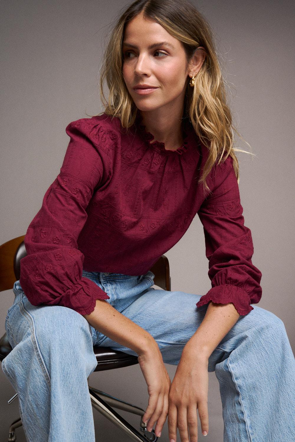 Blouse à manches Roxane