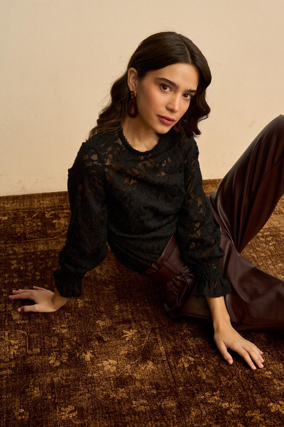 Maëva Floral Lace Blouse
