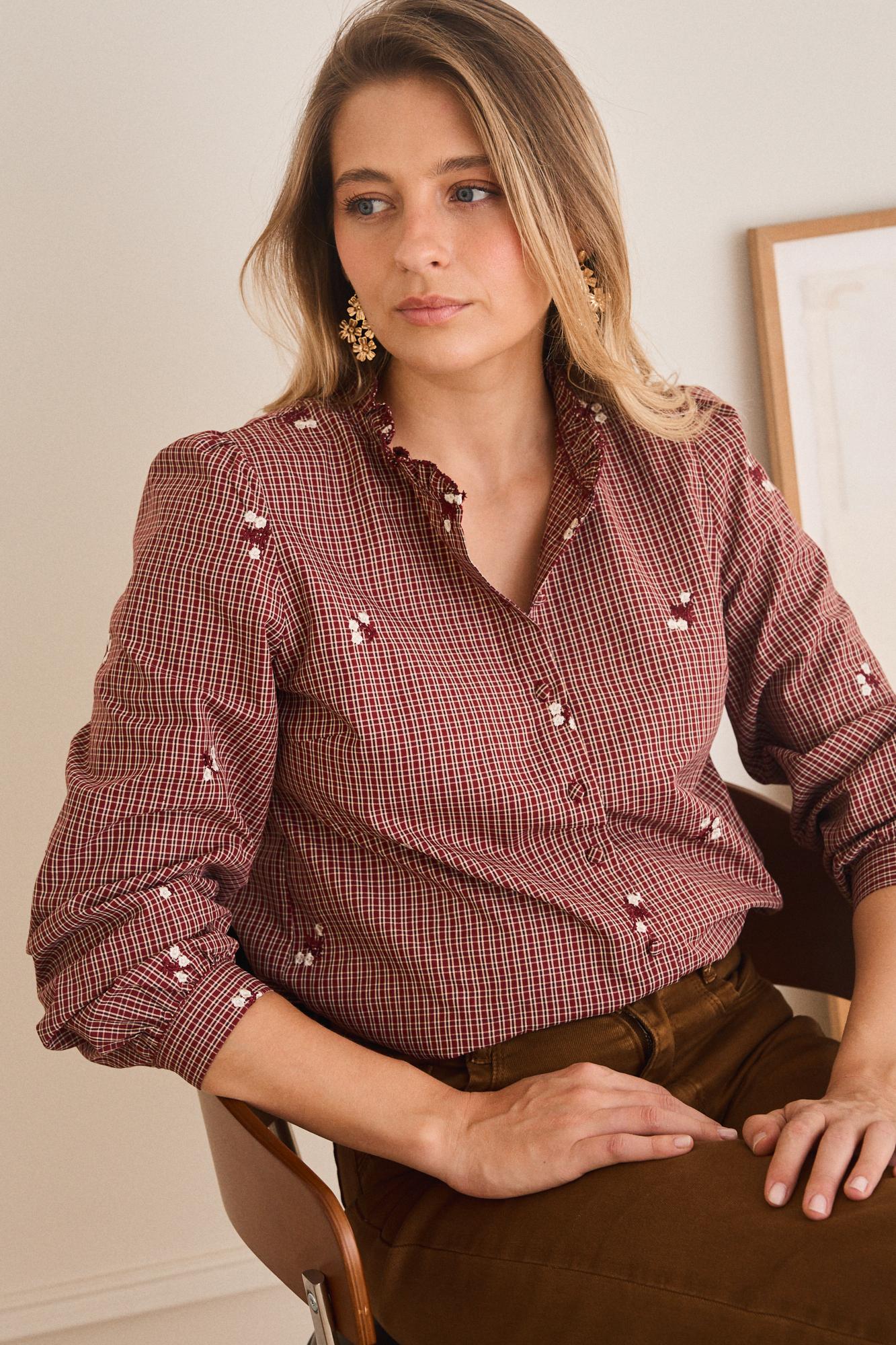 Wida Check print Shirt