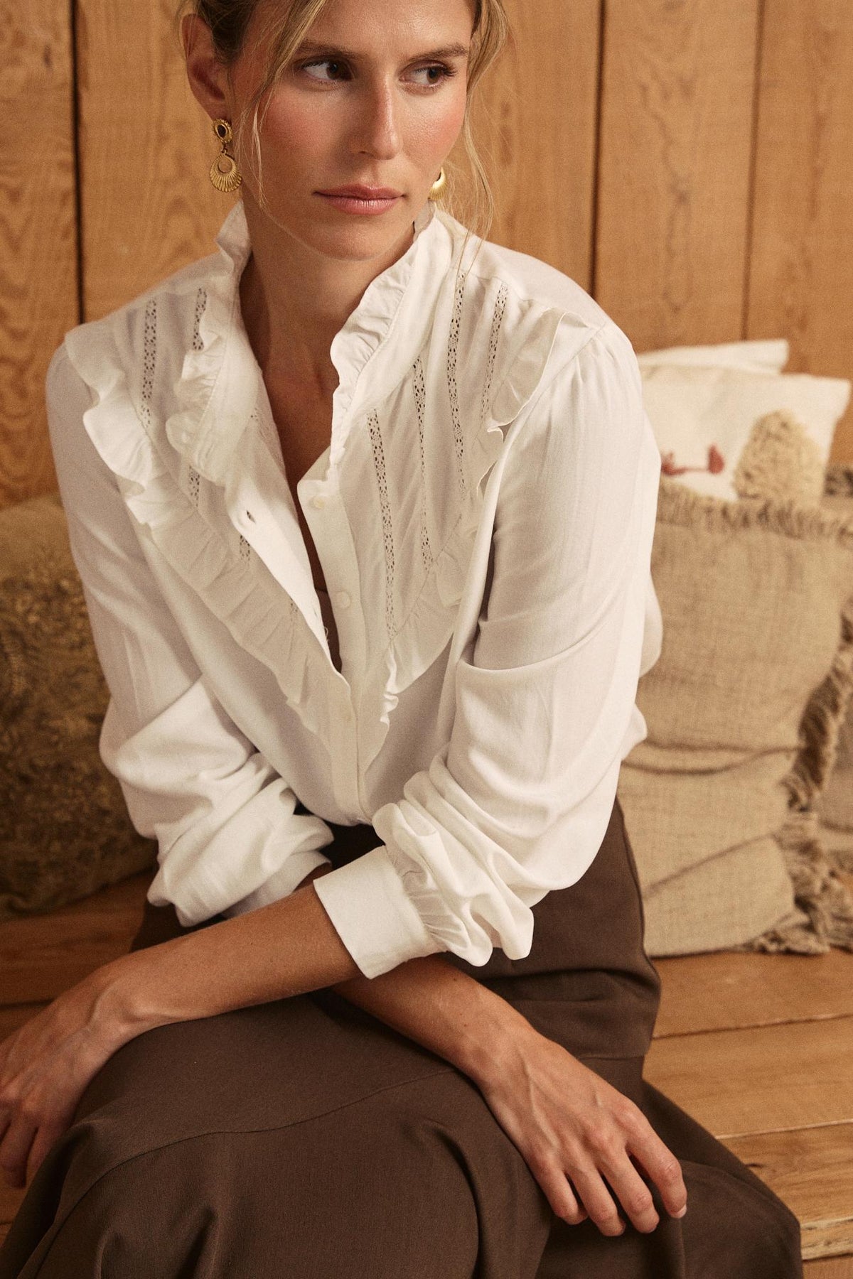 Meritxel Ruffle Shirt