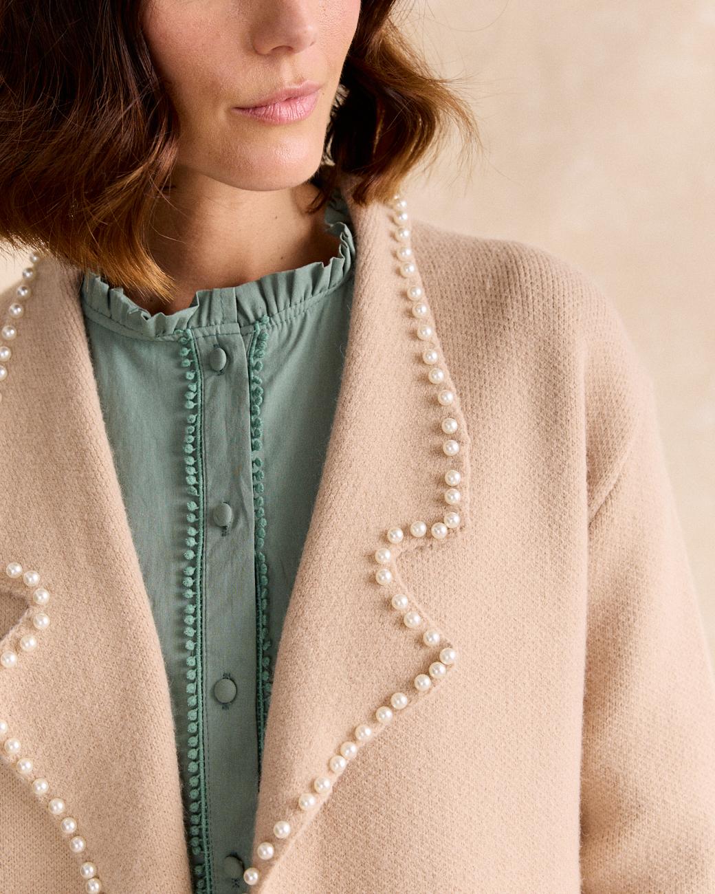 Manteau Perles Lurdes