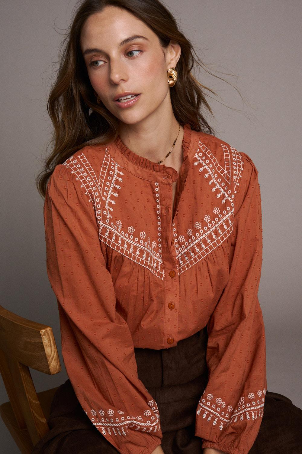 Blusa Bordados Sienna