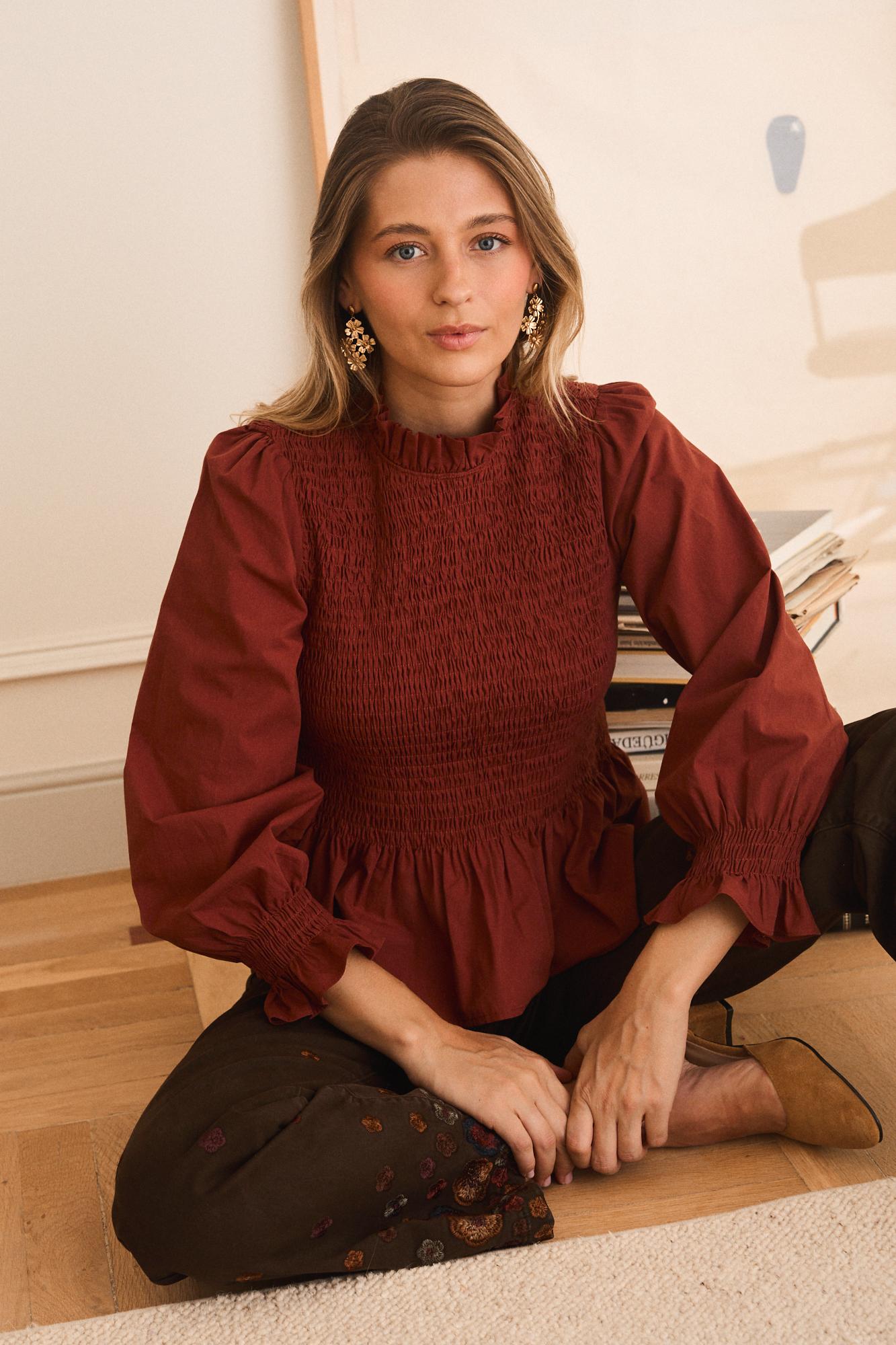 Blusa Nido Abeja Rufina