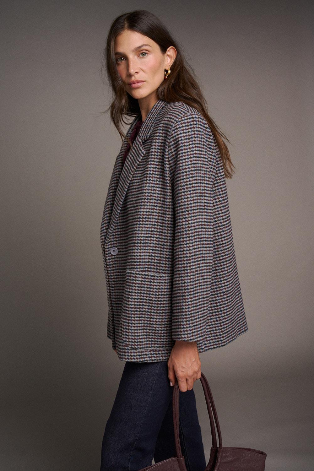 Manteau en drap Solaine