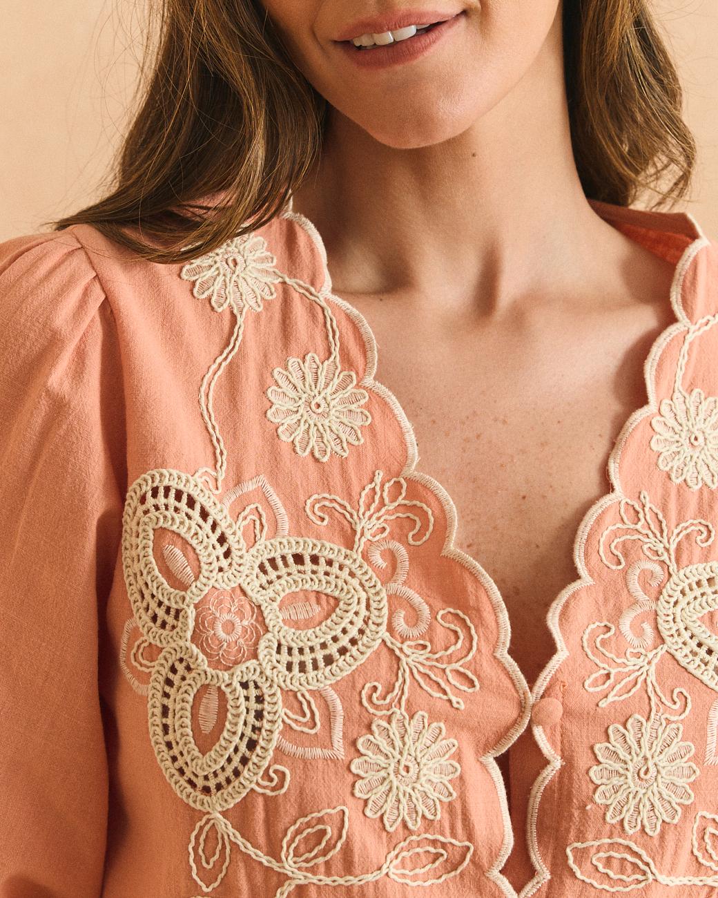 Chemise brodée Flavia