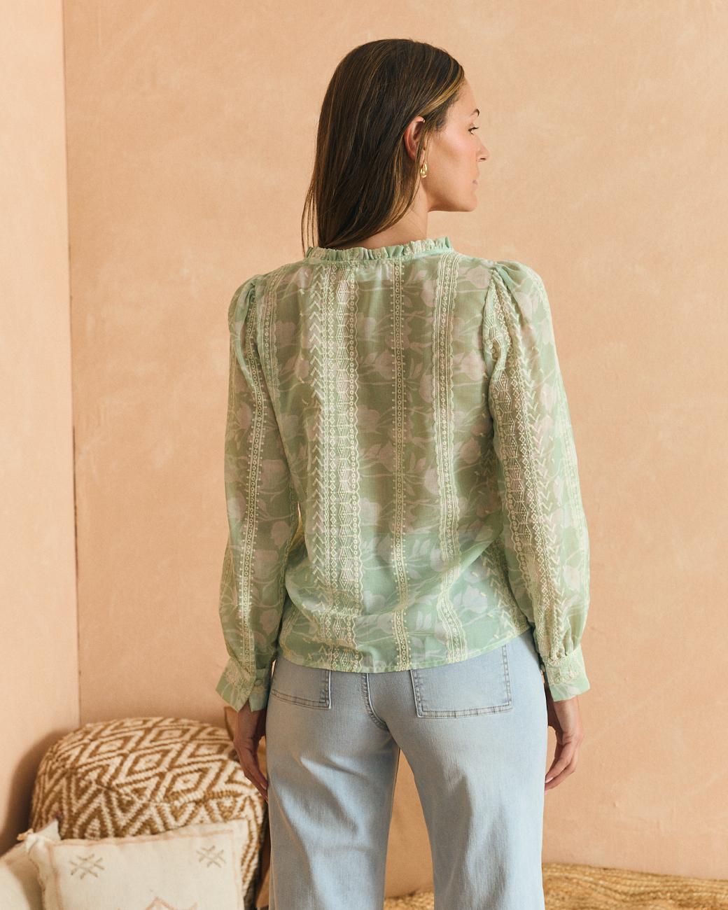 Camisa Celeste Felicia