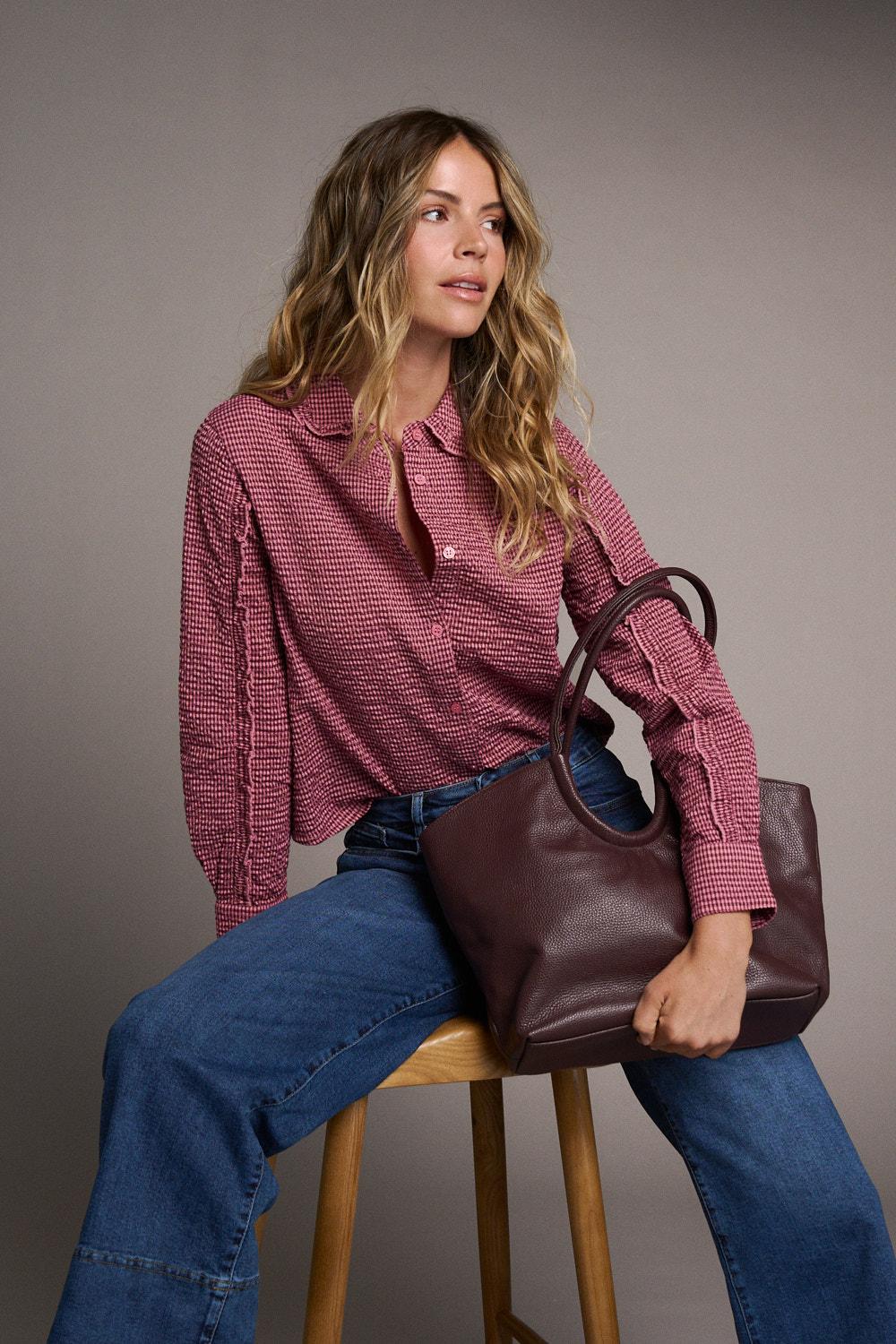 Blusa Cuadros Mónica