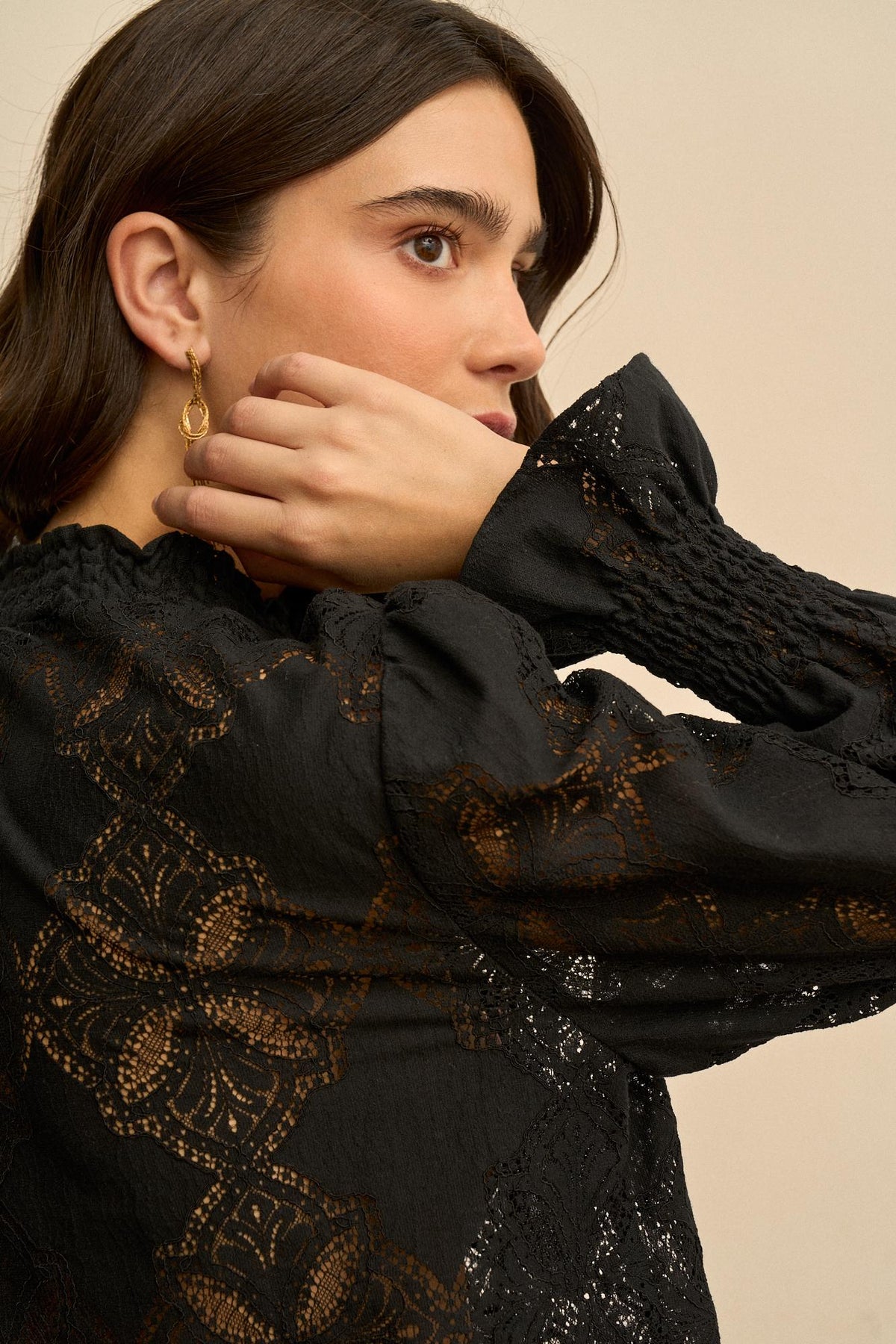 Blusa Encaje Floral Eudora