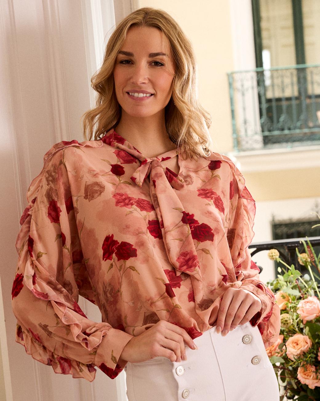 Blouse à nœud Sabrina