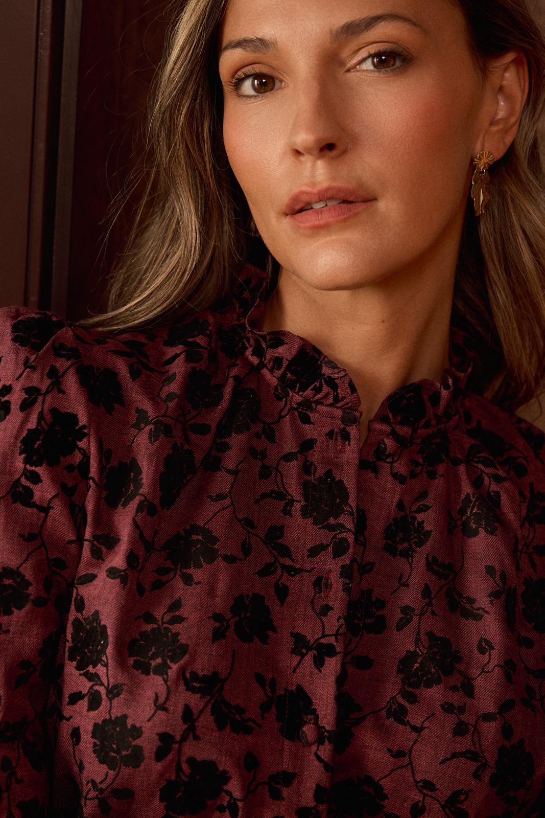 Chemise en velours Yulia