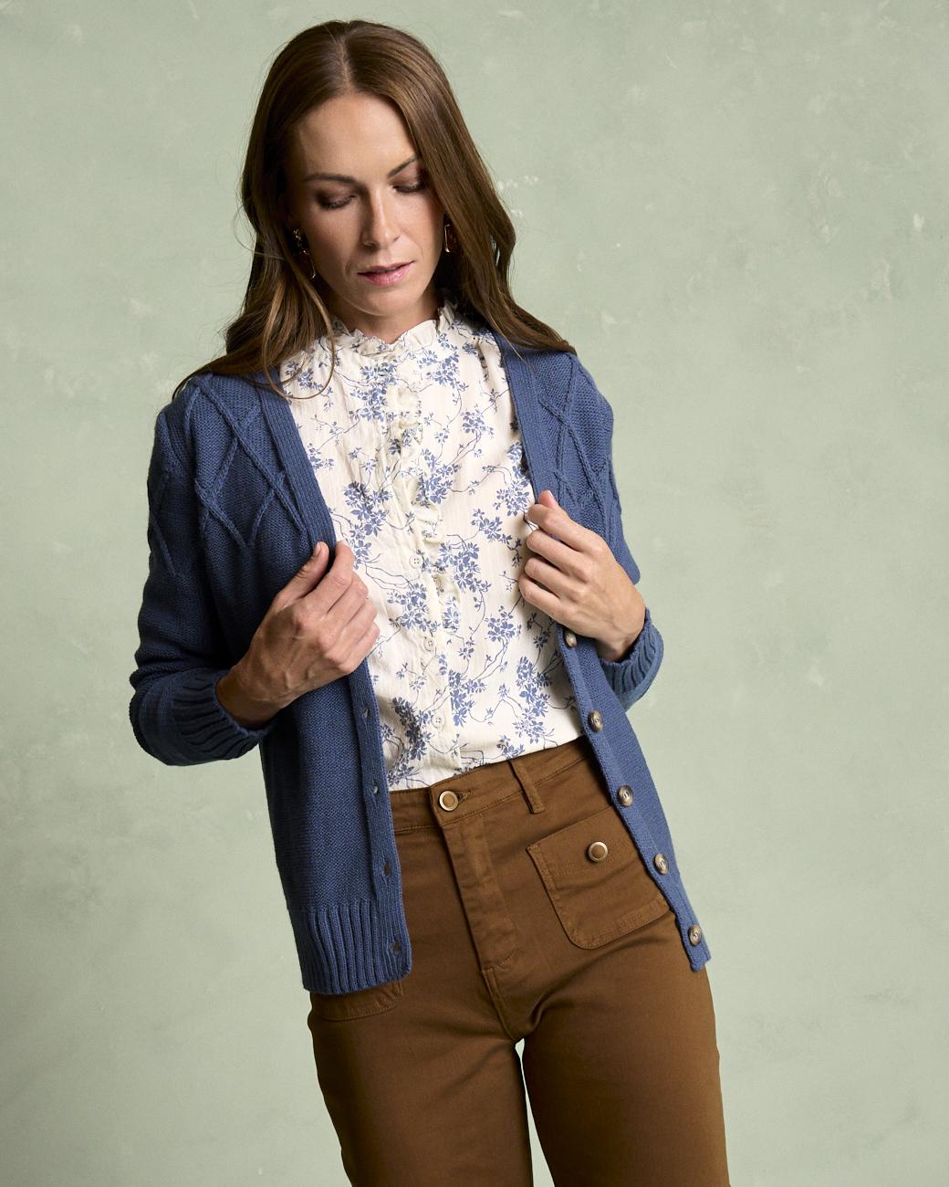 Bourget Striped Cardigan