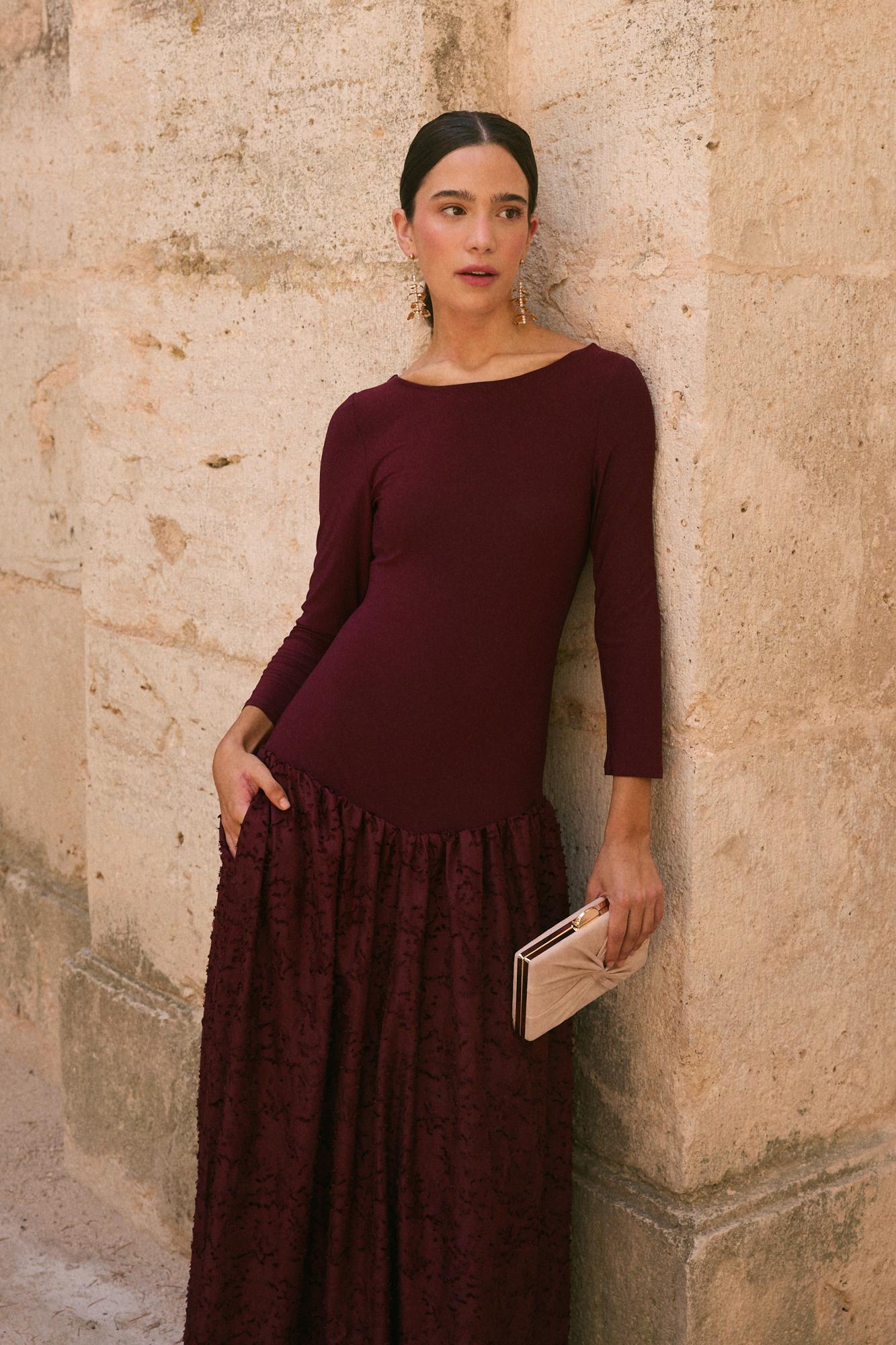 Robe Invitée Grenat
