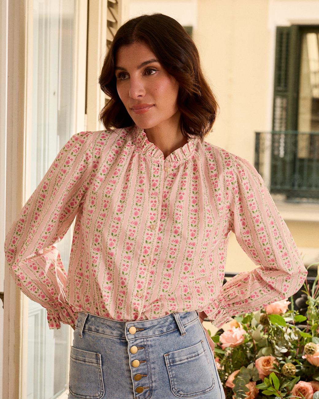 Chemise à fleurs Roberta