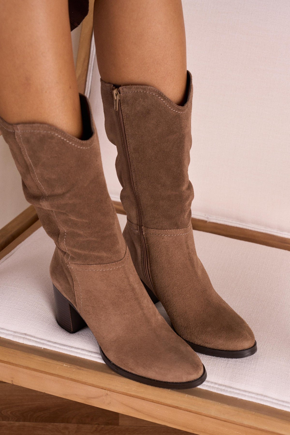 Bibi Mid-Calf Wedge Boot