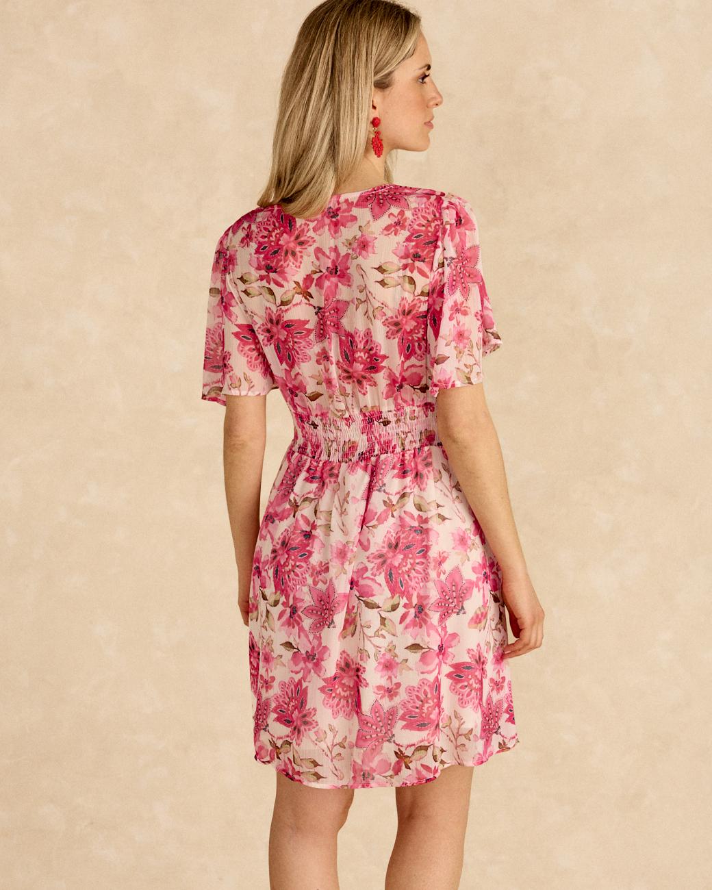 Robe courte à volants Olive