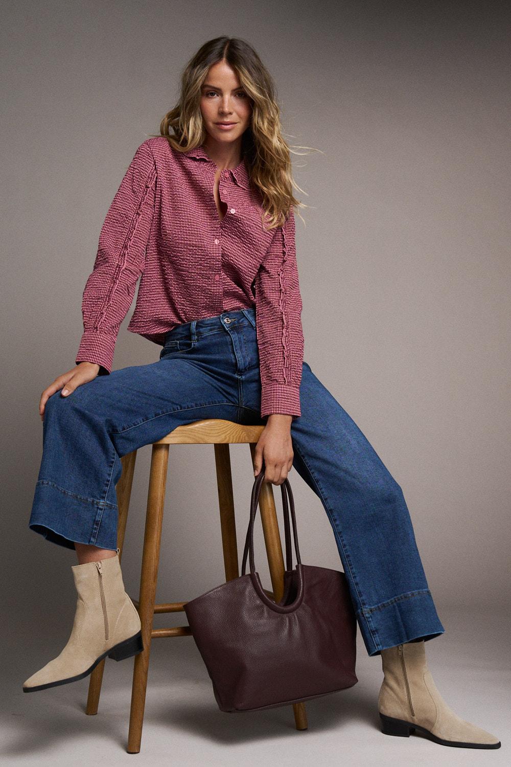 Blusa Cuadros Mónica