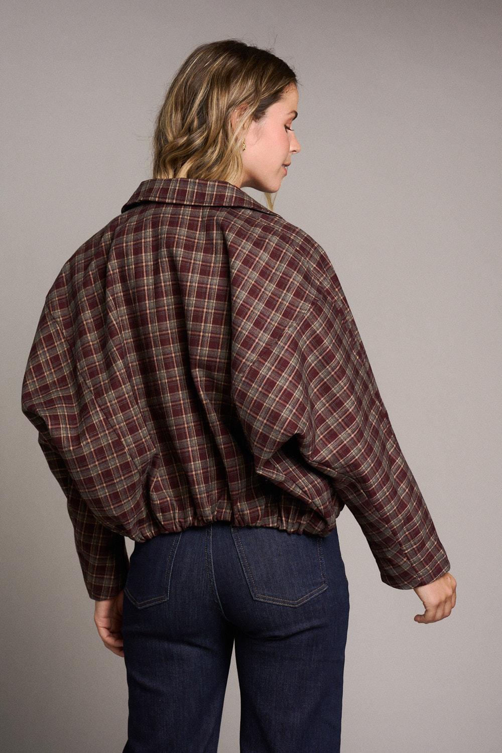 Check print Bomber Paloma