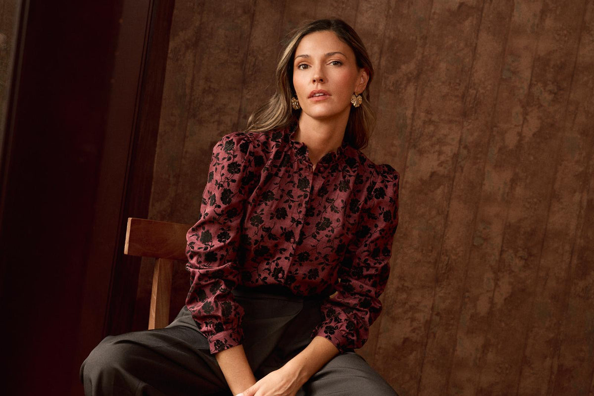 Chemise en velours Yulia