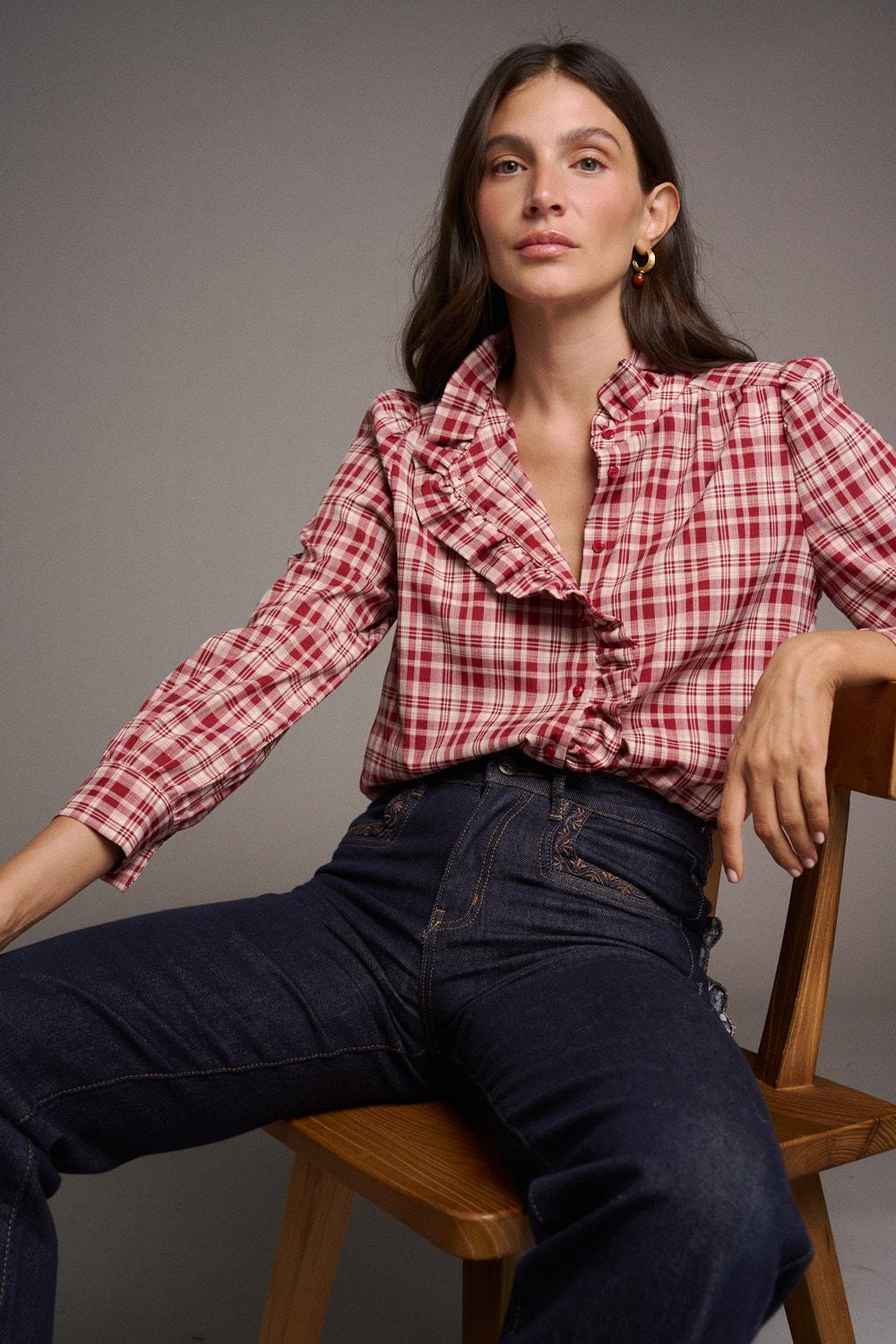 Chemise à carreaux Élodie