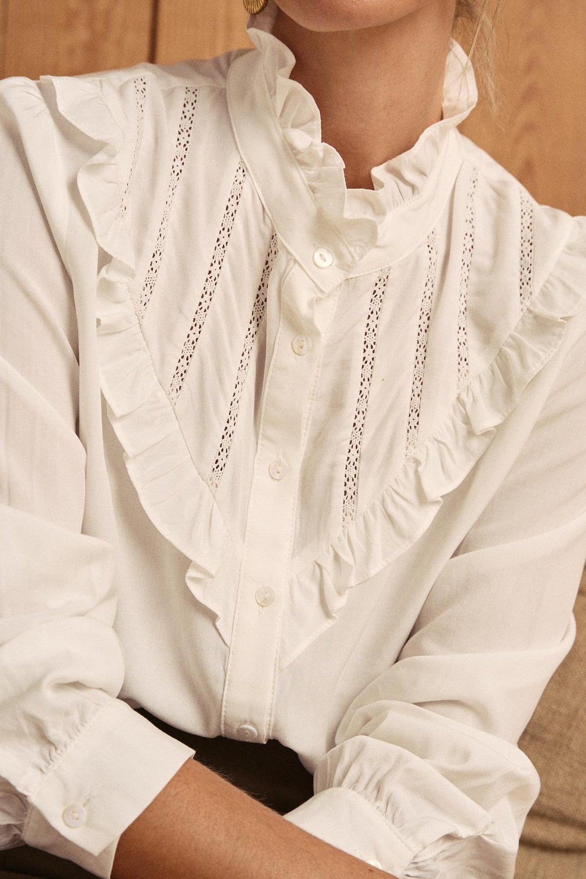 Meritxel Ruffle Shirt