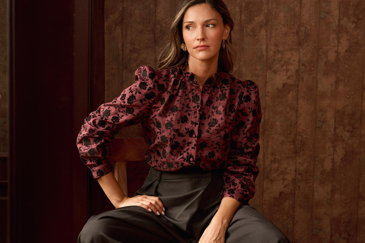 Chemise en velours Yulia