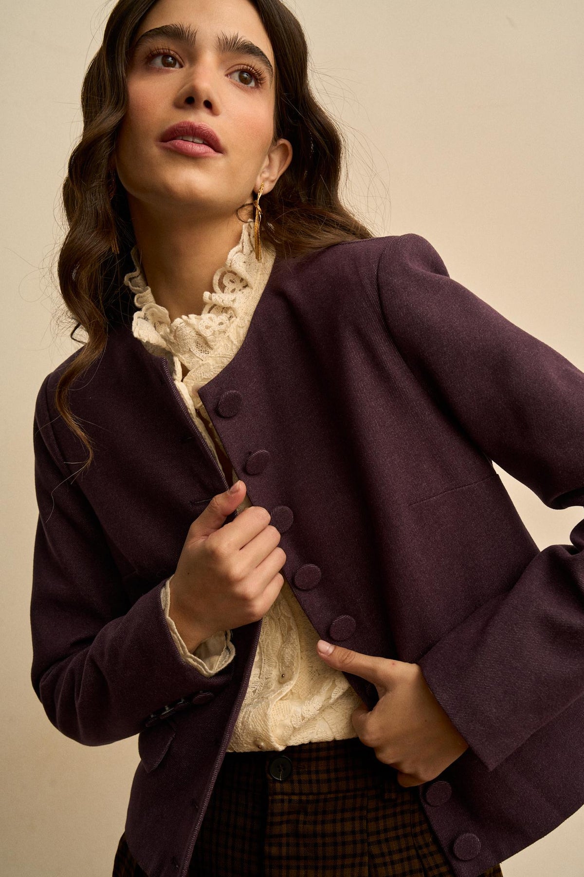 Esmée Round-Neck Jacket