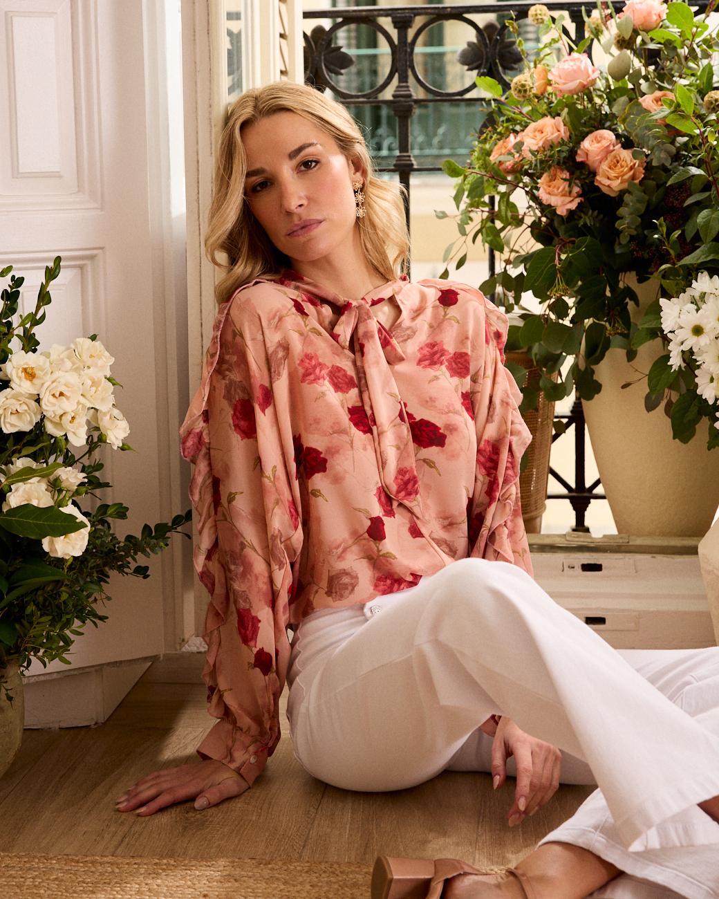 Blouse à nœud Sabrina