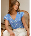 Elena Dotted Blouse